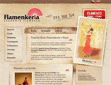 Tablet Screenshot of flamenkeria.cz